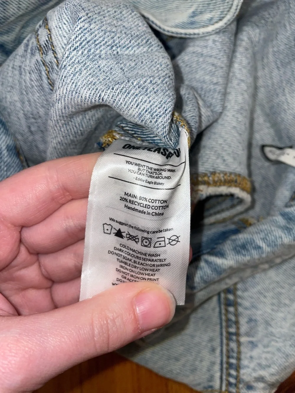 NWT one teaspoon denim distressed romper